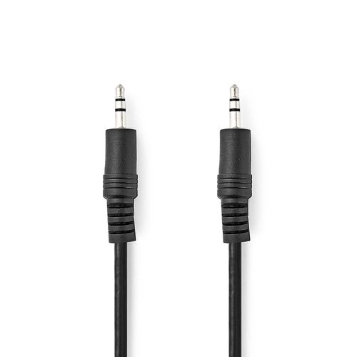 Stereo Audio Cable | 3.5 mm Male | 3.5 mm Male | Nickel Plated | 0.50 m | Round | Black | Label CAGL22000BK05