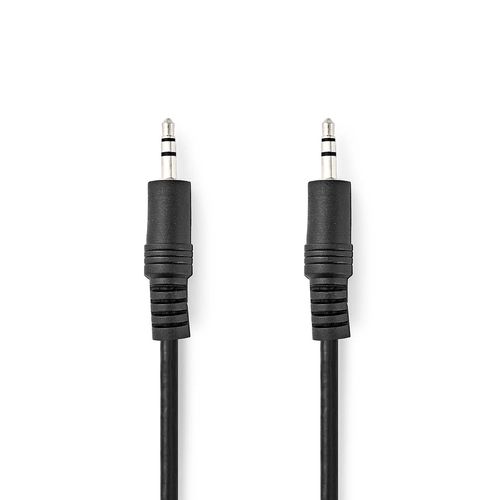 Stereo Audio Cable | 3.5 mm Male | 3.5 mm Male | Nickel Plated | 0.50 m | Round | Black | Label CAGL22000BK05