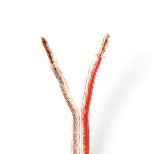 Speaker Cable | 2 x 4.00 mm² | CCA | 15.0 m | Round | PVC | Transparent | Wrap CAGW4000TR150 5412810312832
