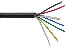 UNSHLD FLEX CABLE, 6CORE, 0.055MM2, 100M MP002319