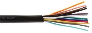 UNSHLD FLEX CORD, 12CORE, 0.055MM2, 100M MP002323