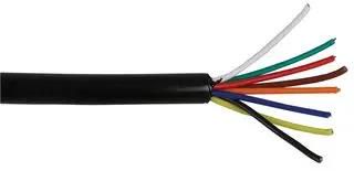 ALARM CABLE 8C PE BLACK, OUTDOOR 100M 8CALMPE100M