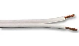 UNSHLD MULTICORED CABLE, 2POS, WHT, 100M 24/0.20MM WHT 100M