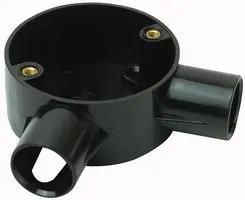 TWO WAY ANGLE BOX BLACK 20MM CJB20/2WA BLACK