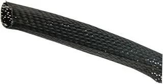 EXPANDABLE BRAIDED SLEEVING BLACK25M PET50 BLACK 25M