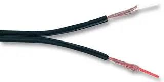 CABLE, TWIN, SCRNED,10/0.12MM, BLK, 100M JY-1066 BLACK