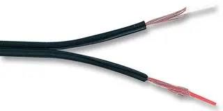 CABLE, TWIN, SCRNED,16/0.10MM, BLK, 100M JY1244 BLK