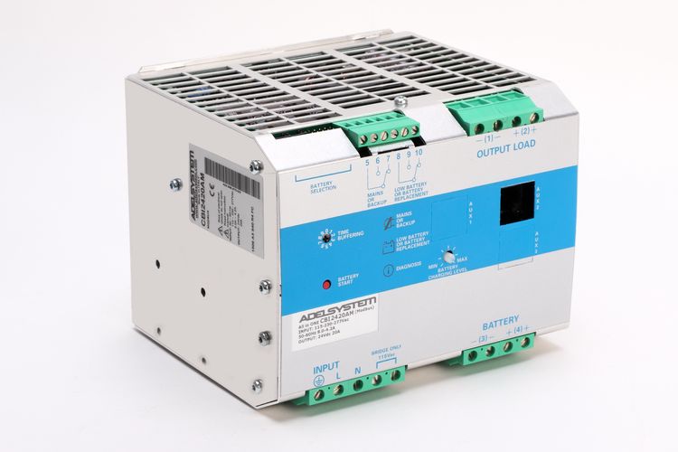 DC-UPS All In One 12V 35A, parallel connection, DIN rail mount, Adelsystem CBI1235AP