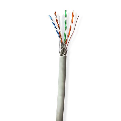 Network Cable Roll | CAT6 | Solid | SF/UTP | CCA | 100.0 m | Indoor | Round | PVC | Grey | Pull Box CCBG8524GY100S