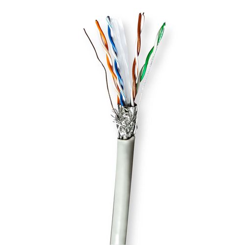 Network Cable Roll | CAT6 | Stranded | S/FTP | CCA | 100.0 m | Indoor | Round | PVC | Grey | Pull Box CCBG8524GY100 5412810399482