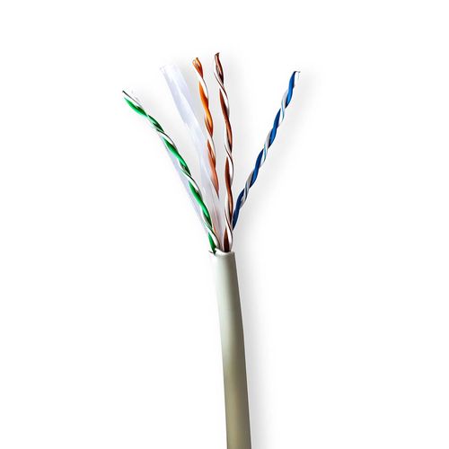 Network Cable Roll | CAT6 | Stranded | U/UTP | Bare Copper | 100.0 m | Indoor | Round | LSZH | Grey | Pull Box CCBG8525GY100 5412810403608