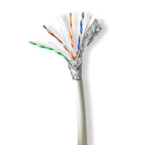 Network Cable Roll | CAT6a | Solid | SF/UTP | Copper | 100.0 m | Indoor | Round | LSZH | Grey | Gift Box CCBG8538GY100S