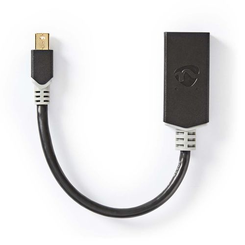 Mini DisplayPort Cable | DisplayPort 1.4 | Mini DisplayPort Male | HDMI™ Output | 48 Gbps | Gold Plated | 0.20 m | Round | PVC | Anthracite | Window Box CCBW37654AT02 5412810322794