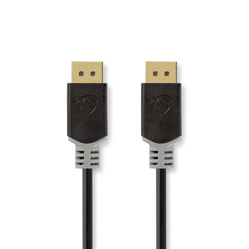DisplayPort Cable | DisplayPort Male | DisplayPort Male | 8K@60Hz | Gold Plated | 2.00 m | Round | PVC | Anthracite | Box CCBW38010AT20