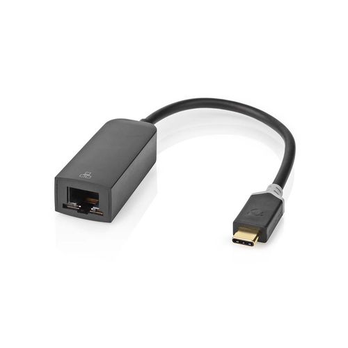 USB Network Adapter | USB 3.2 Gen 1 | 1000 Mbps | USB-C™ Male | RJ45 Female | 0.20 m | Round | Gold Plated | Tinned Copper | Anthracite | Box CCBW64952AT02 5412810331307