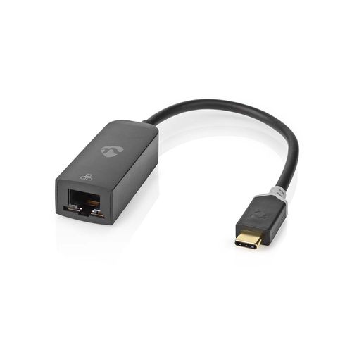 USB Network Adapter | USB 3.2 Gen 1 | 1000 Mbps | USB-C™ Male | RJ45 Female | 0.20 m | Round | Gold Plated | Tinned Copper | Anthracite | Box CCBW64952AT02 5412810331307