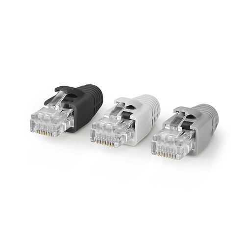 RJ45 Pass Through Connector for CAT6 UTP Solid/Stranded Cables (10 pcs) CCBW89360GY 5412810336371