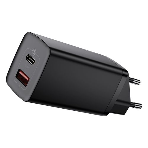 Wall Quick Charger GaN2 Lite 65W USB + USB-C QC4+ PD3.0 SCP FCP AFC, Black CCGAN2L-B01 6953156232938