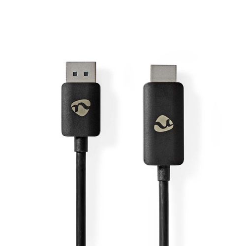 DisplayPort Adapter | DisplayPort Male | HDMI™ Connector | 8K@30Hz | Nickel Plated | Straight | 1.80 m | Round | TPE | Black | Box CCGB37108BK18