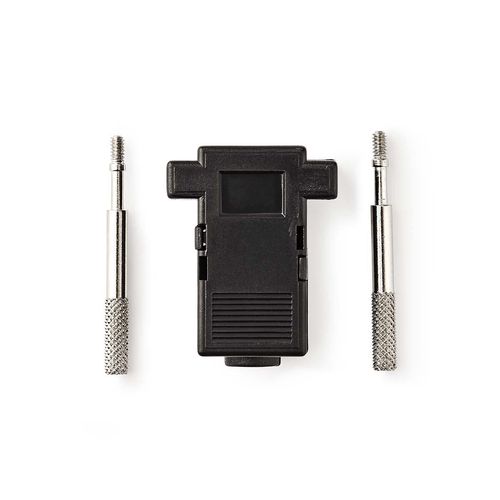 D-Sub Connector Hood | D-SUB 9-Pin | Neutral | Nickel Plated | PVC | Black | Box CCGB52890BK 5412810421251