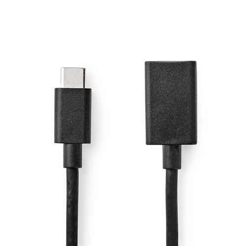 USB-C™ Adapter | USB 3.2 Gen 1 | USB-C™ Male | USB-A Female | 5 Gbps | 0.15 m | Round | Nickel Plated | PVC | Black | Box CCGB61710BK02 5412810289127
