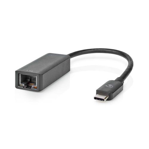 USB Network Adapter | USB 3.2 Gen 1 | 2.5 Gbps | USB-C™ Male | RJ45 Female | 0.20 m | Round | Nickel Plated | Tinned Copper | Black | Box CCGB64960BK02 5412810418329