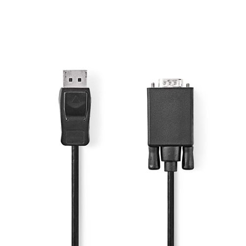 VGA Cable | DisplayPort Male | VGA Male | Nickel Plated | Maximum resolution: 1080p | 2.00 m | Round | PVC | Black | Label CCGL37301BK20 5412810420926