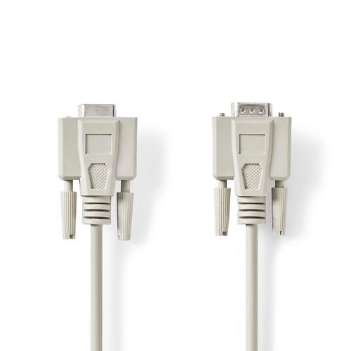 Serial Cable | D-SUB 9-Pin Male | D-SUB 9-Pin Female | Nickel Plated | 3.00 m | Round | PVC | Ivory | Label CCGL52010IV30 5412810421107