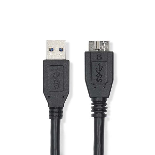 USB Cable | USB 3.2 Gen 1 | USB-A Male | USB Micro-B Male | 5 Gbps | Nickel Plated | 0.50 m | Round | PVC | Black | Label CCGL61500BK05 5412810421947