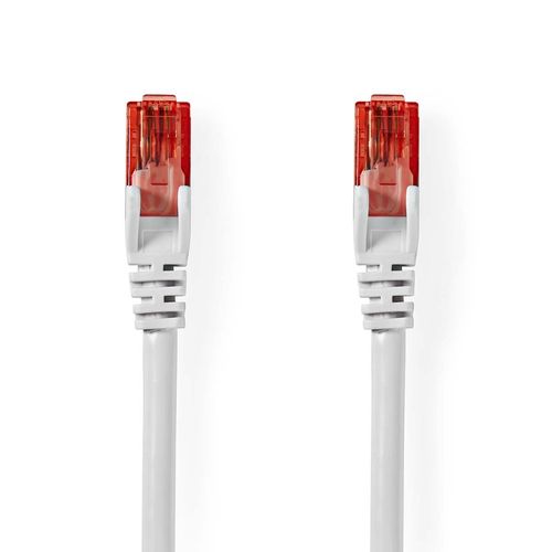 CAT6 Network Cable | RJ45 Male | RJ45 Male | U/UTP | 1.00 m | Round | PVC | White | Label CCGL85200WT10 5412810422999