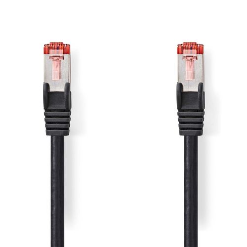 CAT6 Network Cable | RJ45 Male | RJ45 Male | S/FTP | 0.50 m | Round | LSZH | Black | Label CCGL85221BK05 5412810423170