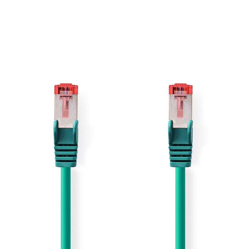CAT6 Network Cable | RJ45 Male | RJ45 Male | S/FTP | 3.00 m | Round | LSZH | Green | Label CCGL85221GN30 5412810423477
