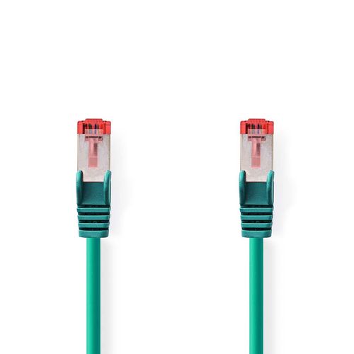 CAT6 Network Cable | RJ45 Male | RJ45 Male | S/FTP | 5.00 m | Round | LSZH | Green | Label CCGL85221GN50 5412810423484