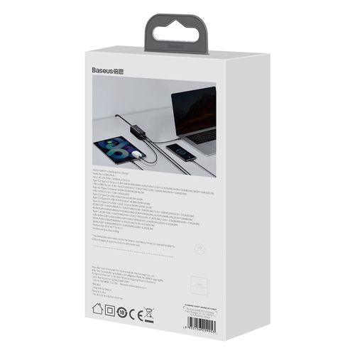 Sieninis įkroviklis GaN3 Pro 100W 2xUSB + 2xUSB-C QC4+ PD3.0 su USB-C 1.5m laidu, juodas CCGP000101 6953156209053