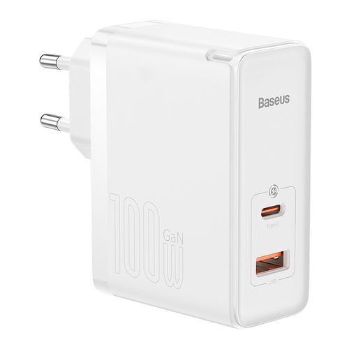 Настенное зарядное устройство GaN5 Pro 100W USB + USB-C QC4+ PD3.0 с кабелем USB-C 1м, черный CCGP090202 6932172608965