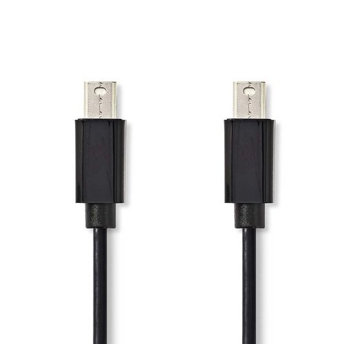 Mini DisplayPort Cable | DisplayPort 1.2 | Mini DisplayPort Male | Mini DisplayPort Male | 21.6 Gbps | Nickel Plated | 1.00 m | Round | PVC | Black | Polybag CCGP37500BK10 5412810275397