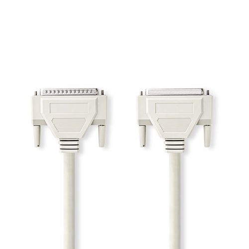 Serial Cable | D-SUB 25-Pin Male | D-SUB 25-Pin Female | Nickel Plated | 2.00 m | Round | PVC | Ivory | Envelope CCGP52110IV20