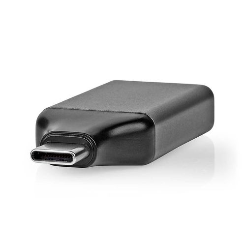 USB-C™ Adapter | USB 3.2 Gen 1 | USB-C™ Male | DisplayPort Female | 4K@60Hz | Round | Nickel Plated | Black / Grey | Envelope CCGP64350GY 5412810334582