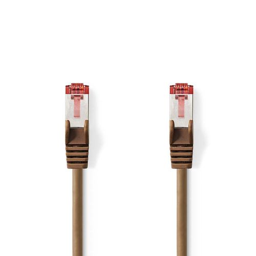 CAT6 Network Cable | RJ45 Male | RJ45 Male | S/FTP | 7.50 m | Round | LSZH | Brown | Polybag CCGP85221BN75 5412810277841
