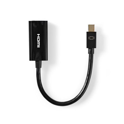 Mini DisplayPort Cable | DisplayPort 1.2 | Mini DisplayPort Male | HDMI™ Output | 21.6 Gbps | Nickel Plated | 0.20 m | Round | PVC | Black | Tag CCGT37650BK02 5412810324804