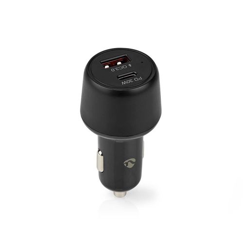 Car Charger | 48 W | 2x 3.0 A | Number of outputs: 2 | Port type: USB-A / USB-C™ | | Automatic Voltage Selection CCPD30W100BK 5412810293438