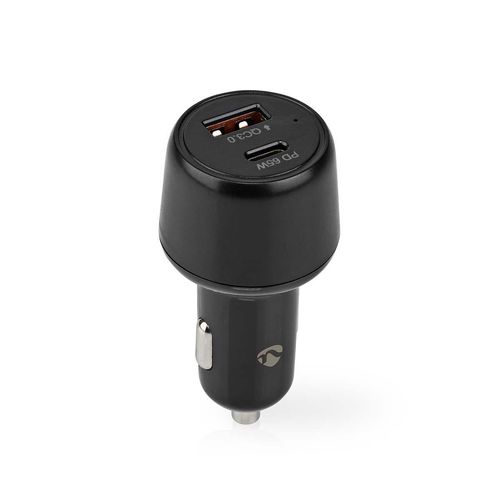 Car Charger | 65 W | 2.0 / 3.0 / 3.25 A | Number of outputs: 2 | Port type: USB-A / USB-C™ | Automatic Voltage Selection CCPD65W100BK 5412810408627