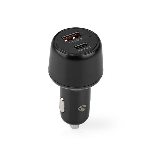Car Charger | 65 W | 2.0 / 3.0 / 3.25 A | Number of outputs: 2 | Port type: USB-A / USB-C™ | Automatic Voltage Selection CCPD65W100BK 5412810408627
