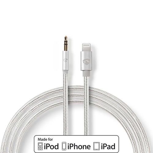 Lightning Adapter | Apple Lightning 8-Pin | 3.5 mm Male | Gold Plated | 1.00 m | Round | Nylon CCTB39940AL10 5412810313099