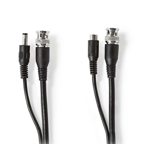 CCTV Security Cable | BNC / DC | 20.0 m | Round | PVC | Black | Gift Box CCTVCA10BK200 5412810269457