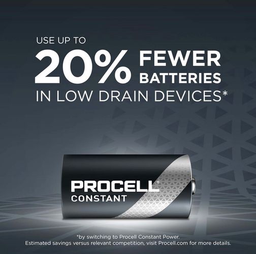 Alkaline Battery (R14/MN1400/LR14) (C) 1.5V 9038mAh Constant PROCELL Duracell R14A/DUR/PROC-C 5000394149342