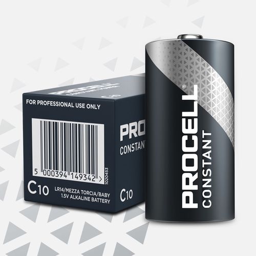 Alkaline Battery (R14/MN1400/LR14) (C) 1.5V 9038mAh Constant PROCELL Duracell R14A/DUR/PROC-C 5000394149342