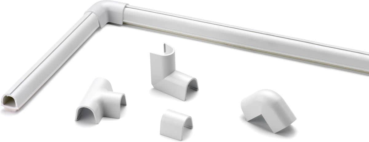 Cable organizer 8x7mm corner junctions white 10pcs. CF3210-2