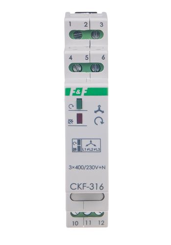 Module: voltage monitoring relay; DIN; SPDT; 250VAC/10A; 4s; IP20 CKF-316