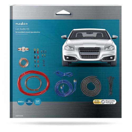 Automobilinis laidų komplektas 8AWG(8mm²) Nedis CKIT910VA 5412810300143